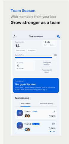 Team match progress screen