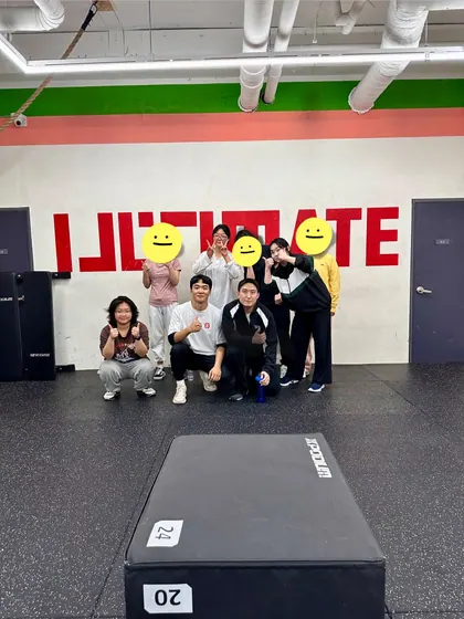 크로스핏 체험 단체 사진